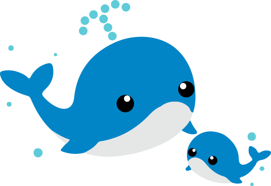 くじらの親子