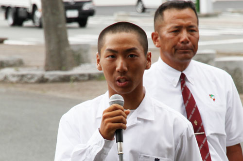 力強い言葉を残した大田主将