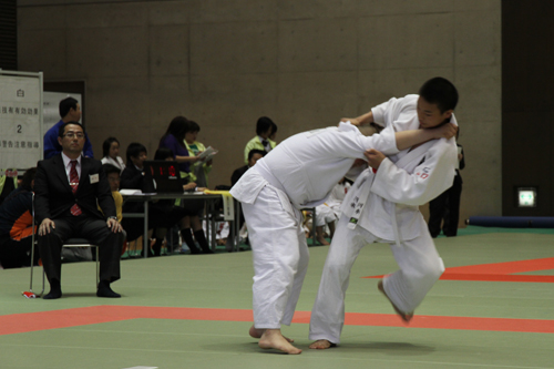 中学１年の部で優勝した河本選手