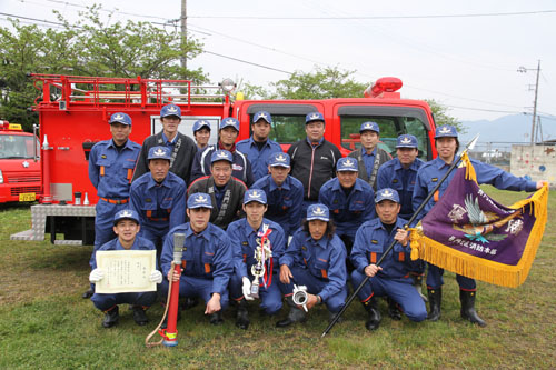 消防団の部1位の深川南分団第1部隊