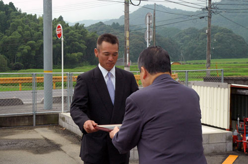 表彰状贈呈式のようす