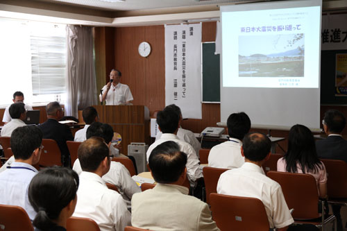 江原教育長による講演