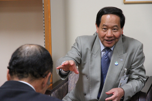 雇用確保を求める大西市長