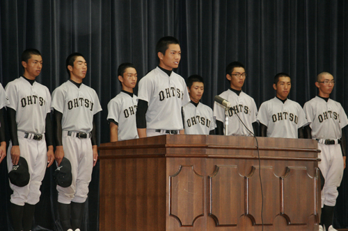 全国大会への意気込みを語る宇野キャプテン