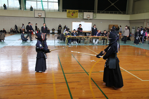 剣道の試合のようす