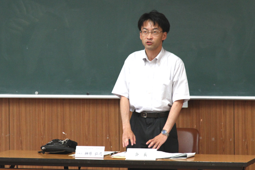 会長に就任した山口大学院理工学研究科准教授の榊原弘之さん