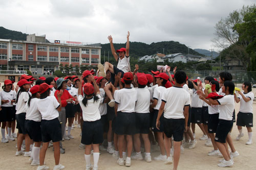 赤分団優勝万歳！（深川中）