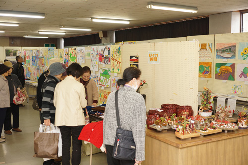 公民館内の展示のようす