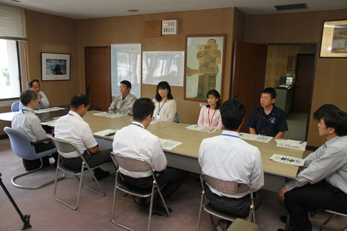 市長との懇談のようす