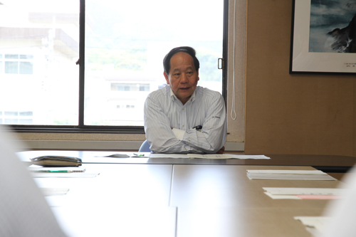 今取り組んでいる施策について話す大西市長