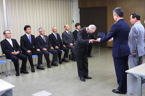 交付式のようす