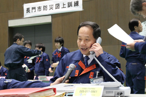 下関市と連絡を取り合う大西市長