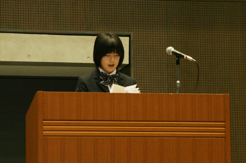 藪木眞子さんのあいさつ