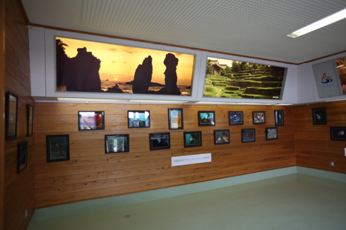 青海島ビジター・センターには応募作品が展示