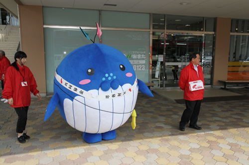 ほえっぴーは長門市社協福祉活動ｐｒキャラクター