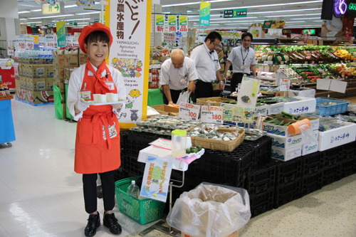 販売のようす