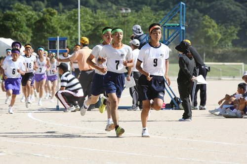 男子3000ｍ決勝のようす