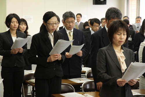 長門市民憲章を朗唱