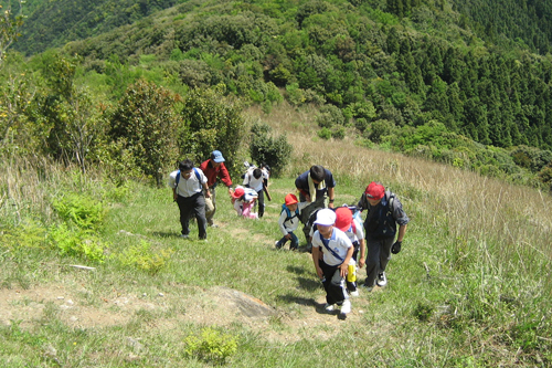 登山中