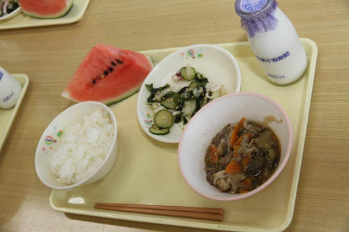 今日提供された給食
