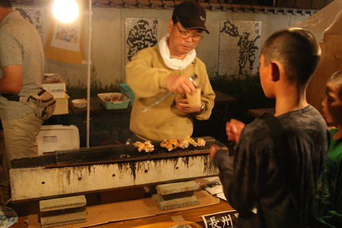 長州黒かしわも試食