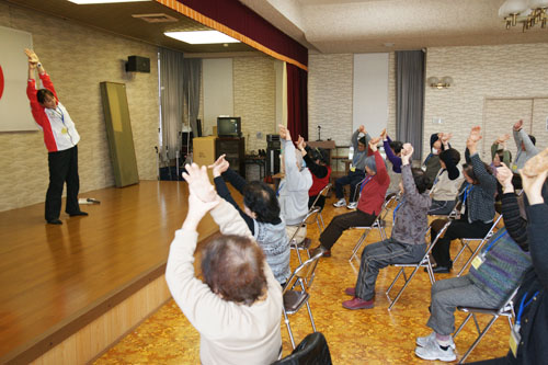 「脳にいいトレーニング」のようす