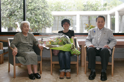 ３人で記念撮影