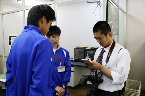 東深川浄化センターの実習生を取材