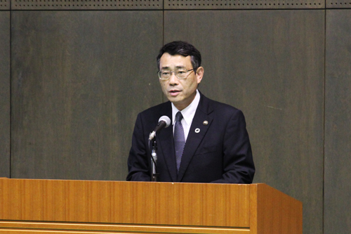 「長門と下関のより一層のつながりを」と中尾下関市長
