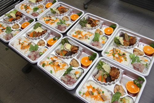 この日配られた弁当