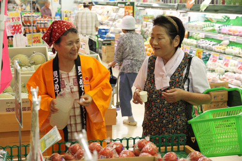 生産者と消費者が直接交流