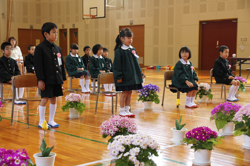 神田小学校の新入生は4人