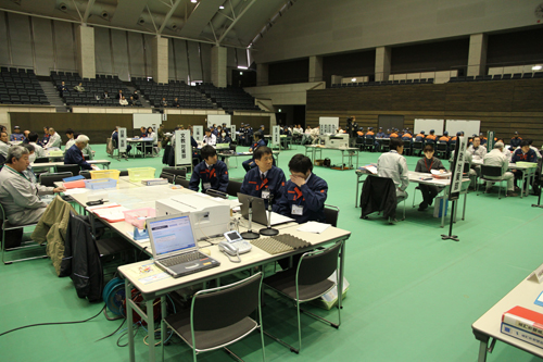 訓練会場のようす