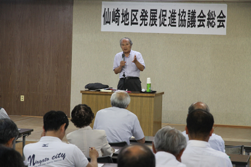 吉津学長の講演のようす