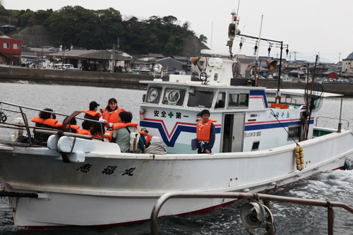 遊漁船体験航海には下関や宇部、山口からも参加者が乗船