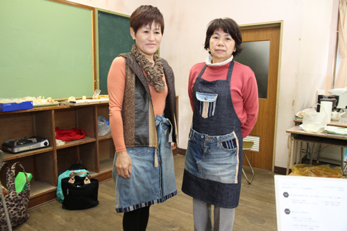 棚田カフェ用ユニフォームは山口県立大の研究室のデザイン