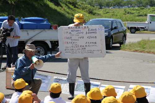 川の漁業について説明