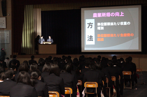 発表のようす