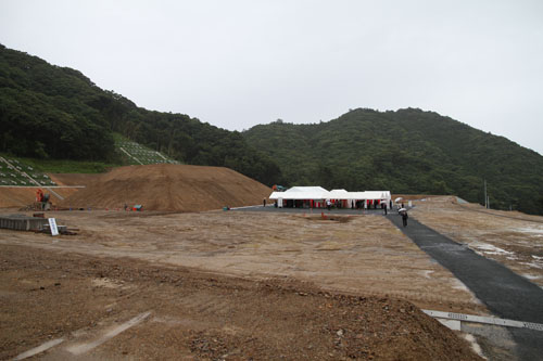 新清掃工場が建設される敷地のようす
