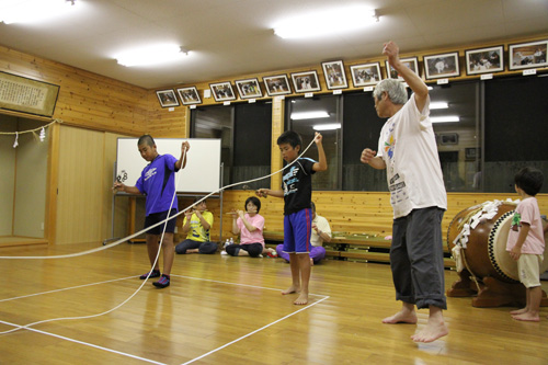 「綱舞」の練習