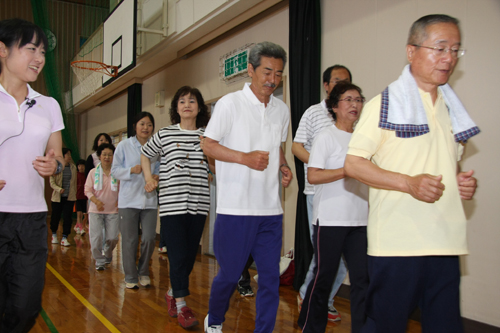 平尾講師と一緒にスロージョギング