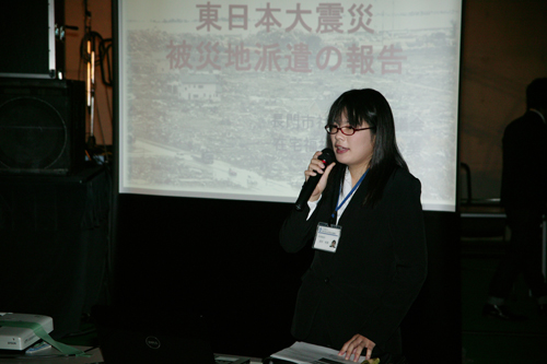 長門市社会福祉協議会　坂水さんによる現地報告会