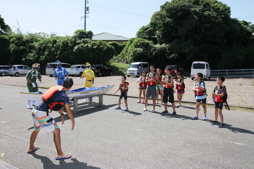 準備運動も一緒に