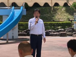 市長挨拶の様子