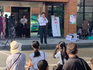 市長あいさつの様子