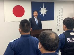 市長挨拶の様子