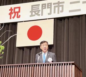 市長挨拶の様子