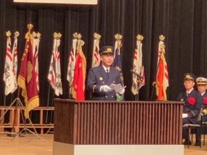 市長式辞の様子
