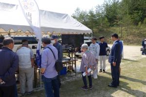 防災展示の様子