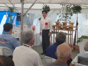 市長あいさつ安全祈願祭